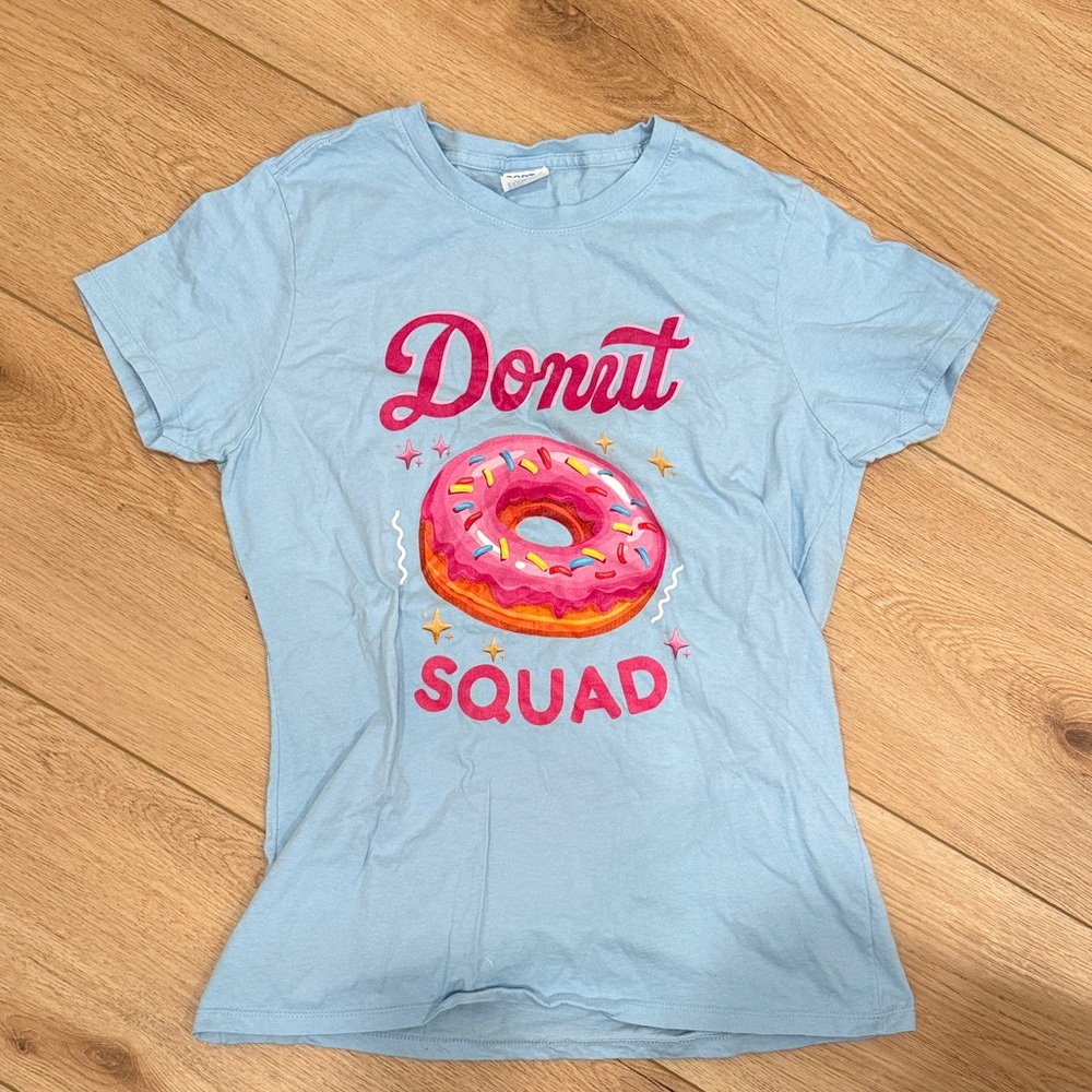 Port and Company Light Blue Donut Squad Tee